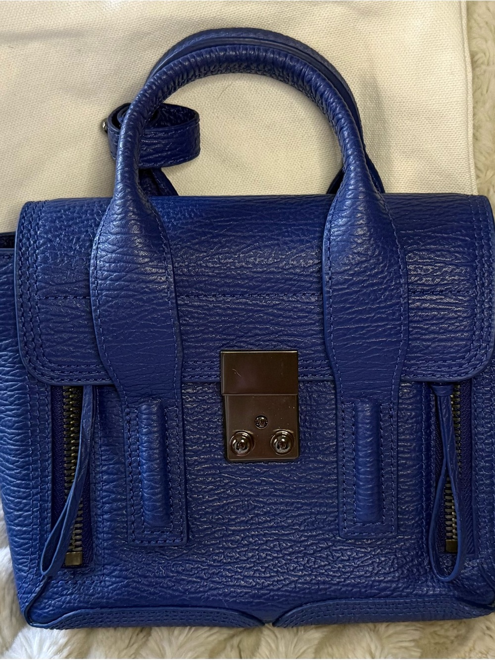 3.1 Phillip Lim Electric Blue Leather Satchel